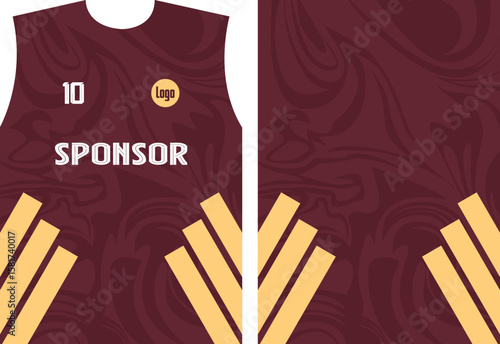 a sports team jersey demo template for Player