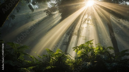 Defocused Amazon Rainforest COP30 Climate Summit