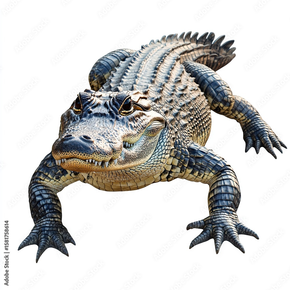 Naklejka premium Photo of Crocodile Isolated on white background