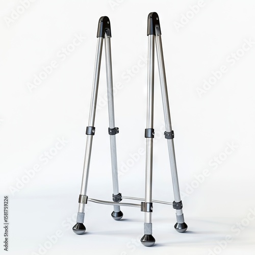 Photo of Crutches Isolated on white background
