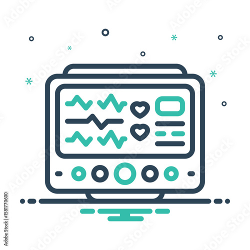 Mix icon for 3d monitoring