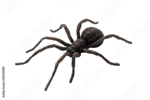 Isolated Spider on Black Background