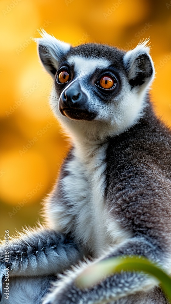 Fototapeta premium Contemplative Lemur