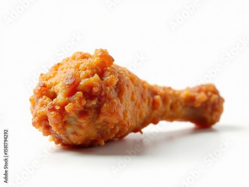 a solitary succulent crispy goldenbrown fried chicken