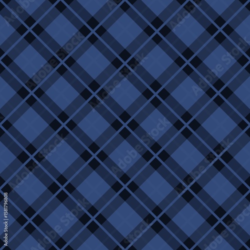 blue plaid fabric