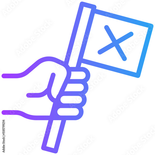 Strikes icon for business risk, website, application, printing, document, poster design, etc