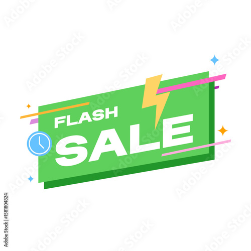 Vector Flash Sale Banner, flash sale poster