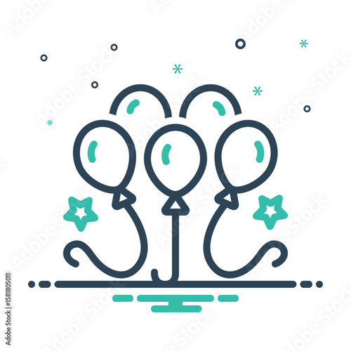 Mix icon for balloons