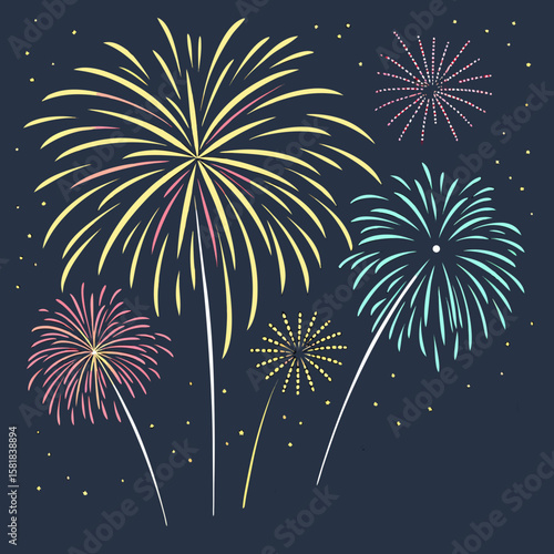
fireworks in the sky