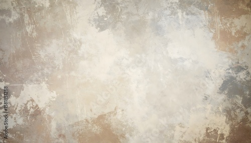 Distressed beige and gray textured background with subtle brushstrokes and faded vintage effect