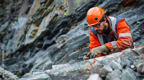 Geologist with Copy Space