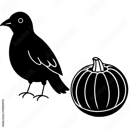 halloween pumpkin isolated on white