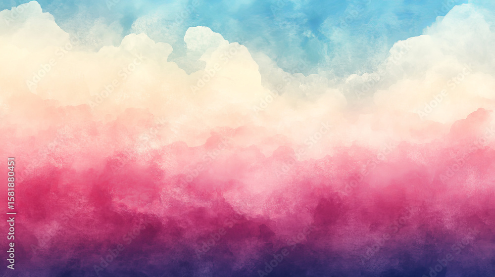 Obraz premium Soft, colorful cloudscape