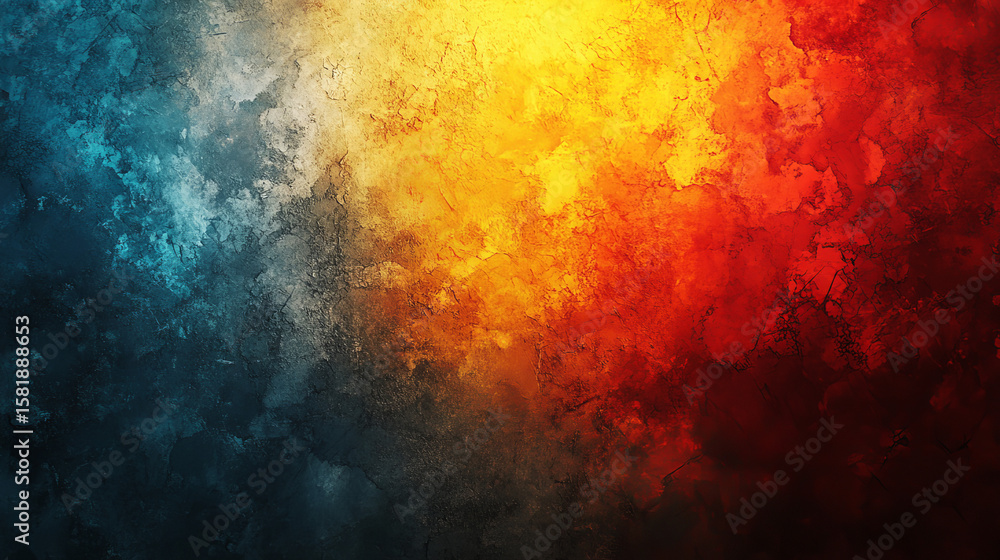 Fototapeta premium Abstract blend of contrasting colors