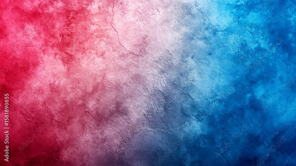 Fototapeta premium Abstract textured background with vibrant red and blue gradients