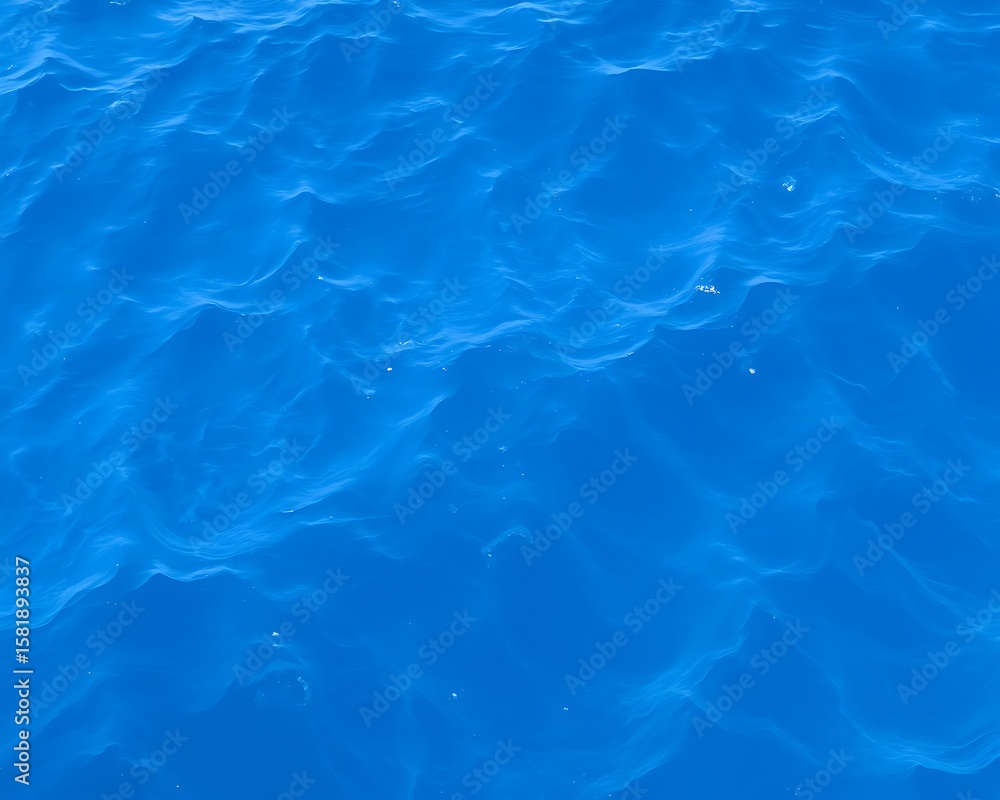 Obraz premium Azure Ocean Surface Tranquil Waves in Sunlight