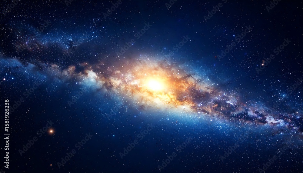 Fototapeta premium Cosmic spiral galaxy (1)