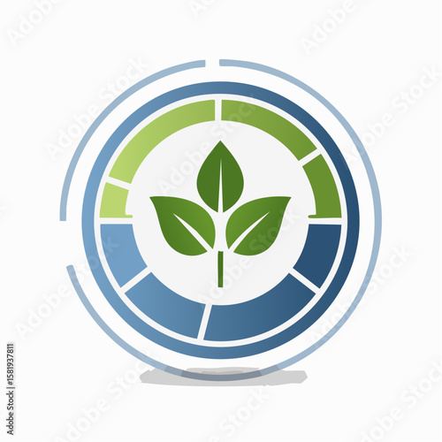 simple abstract ecology icon for web