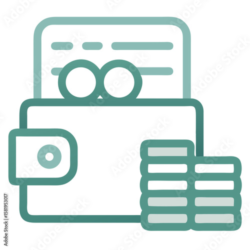 Wallet with Money and Coins Symbolizing Financial Management, Budgeting, Saving Tips for Online Resources, Personal Finance Blogs, Money Management Guides, and Educational Content  