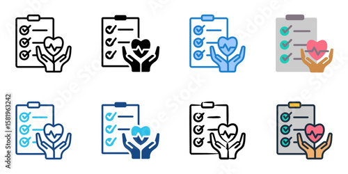 End of Life Planning icon set multiple style collection 
