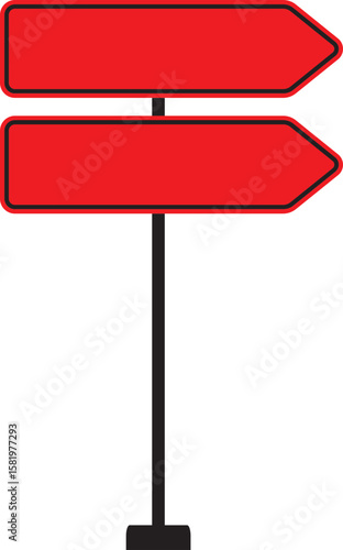 Realistic Traffic Sign Icon.Realistic Road Signs Indicating Height Restrictions and Clearance Warnings, Displayed on Metal Pole.signs for information of road direction, maps, text or banner.