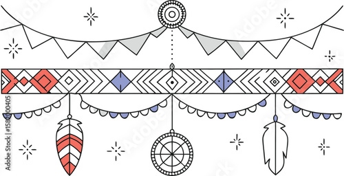 Celebrating indigenous peoples day with a festive and respectful graphic design template for holiday concepts