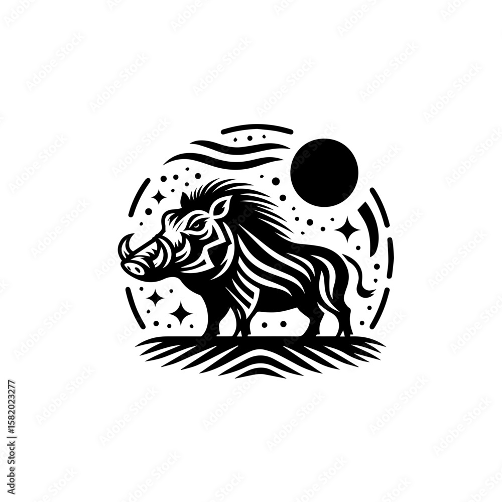 Obraz premium vector illustration of a zebra