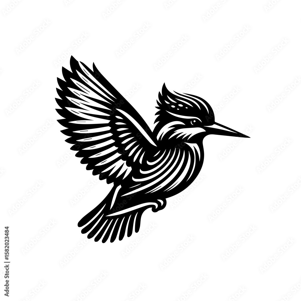 Obraz premium vector illustration of an eagle