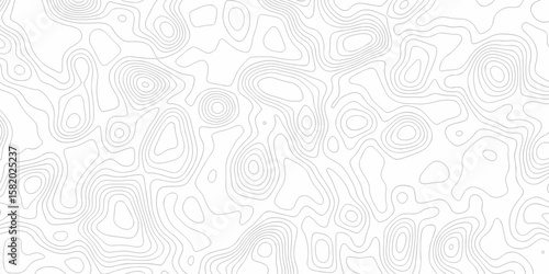 Modern abstract location discovery vector topo map design White background with topographic world grid wave Topographic map geographic line texture.	