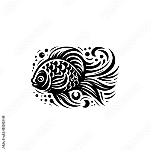 fish tattoo vector