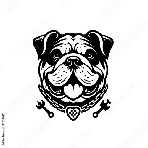 vector illustration of a dog