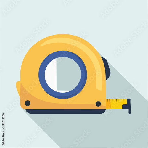 Cute tape dispenser flat vector