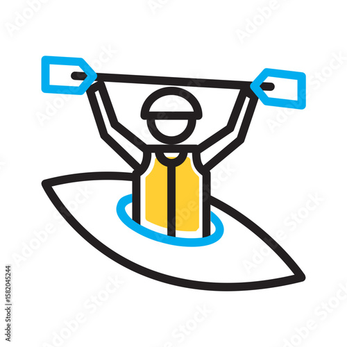 Vector multi color icon for Intrepid