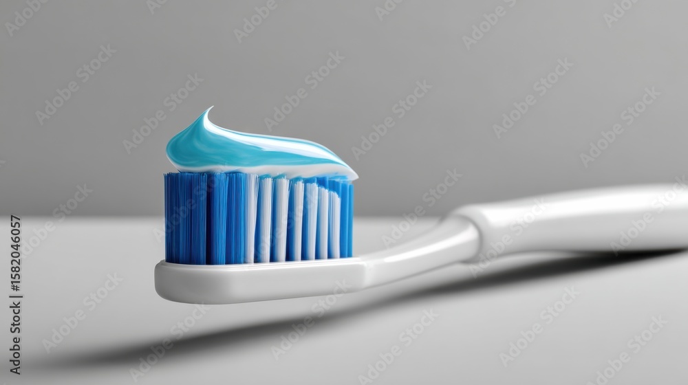 Bright and Clean Toothbrush with Fresh Toothpaste Ready for Daily Oral Hygiene Routine Promoting Healthy Smiles and Good Dental Care Practices Bright and Clean Toothbrush with Fresh Toothpaste Ready for Daily Oral Hygiene Routine Promoting Healthy Smiles and Good Dental Care Practices