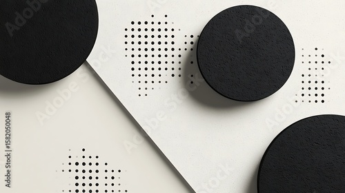 Abstract circles on a light background