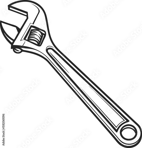 wrench and nut