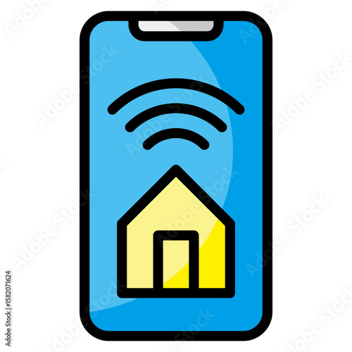Remote Access  Icon Element For Design