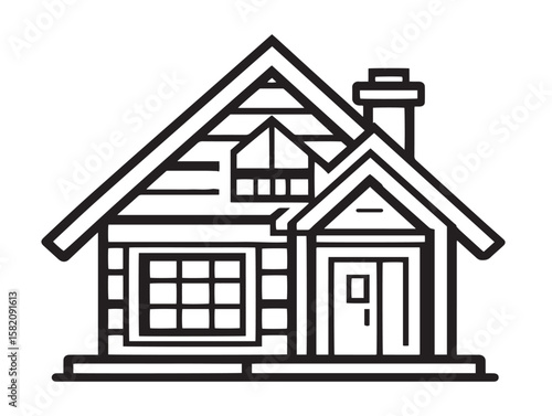 Home renovation tools icon in elegant vector format