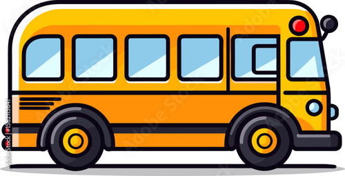 Vibrant Yellow School Bus Ready for the Road Ahead