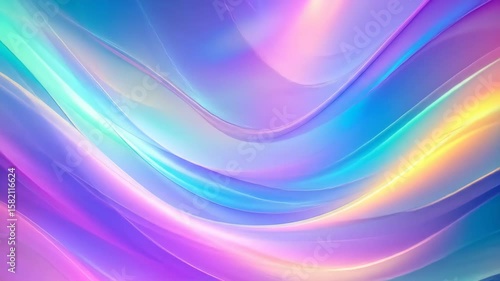 Swirling vibrant colors flow creating a magical mesmerizing abstract liquid visual experience