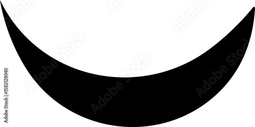 Nighttime icon, views: moon outside, starry sky, distant lights, Sleep. Rest, bed, pillow, pictogram silhouette, do not disturb silence status moon crescent with symbol glyph image clipart