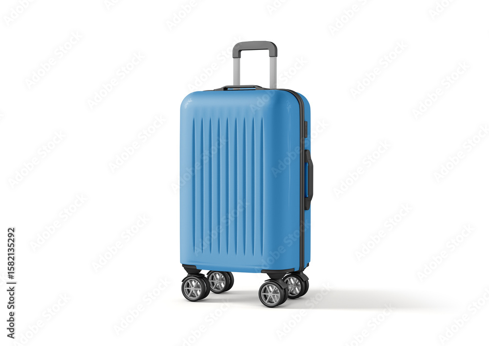 Modern Blue Hard Shell Luggage Suitcase with Spinner Wheels Isolated on White Background
Modern Blue Hard Shell Luggage Suitcase with Spinner Wheels Isolated on White Background