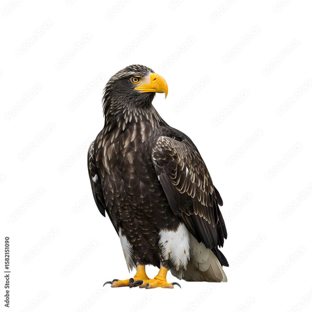 Fototapeta premium Majestic Steller's Sea Eagle: A Stunning Portrait