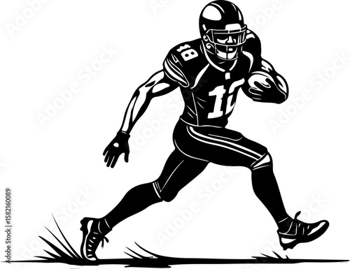 American football, athlete, sports, running  vector bundle