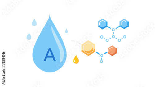 Vitamin a molecule structure design