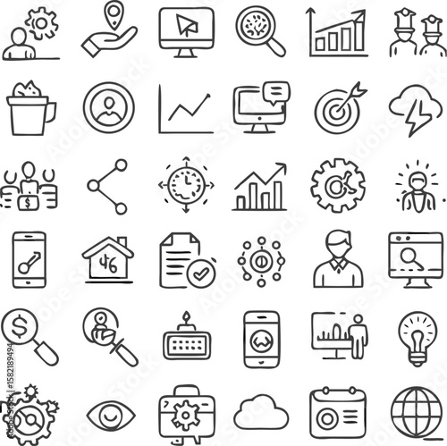 set of icons for web