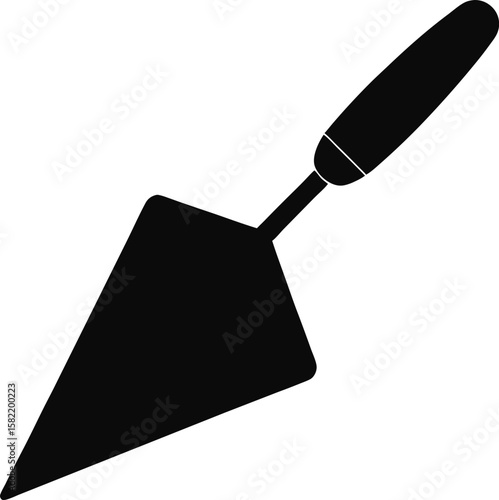 Cat Illustration with Masonry Trowel Clean Sharp Design for Creative Projects