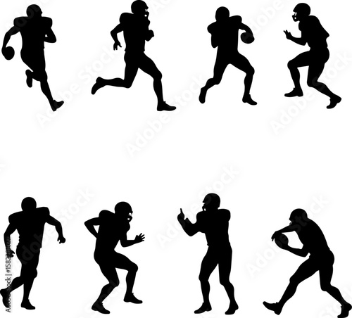 American Football Player Helmet  vector bundle