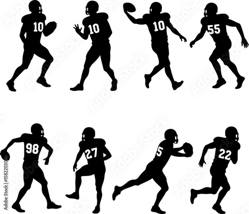 American Football Player Helmet  vector bundle