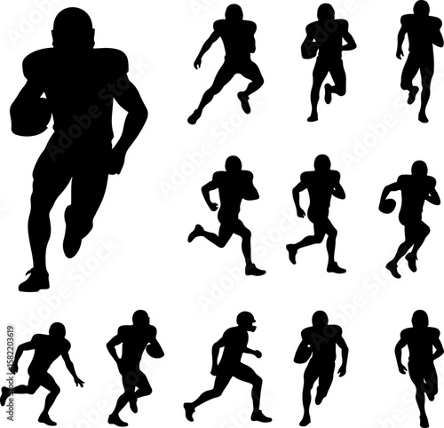 American Football Player Helmet  vector bundle